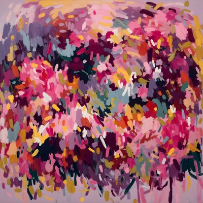 Abstracto floral vibrante de Edie