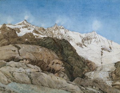 El Mischabe Horner de Saas-Fee, Valais, Suiza de Edith A. Paine