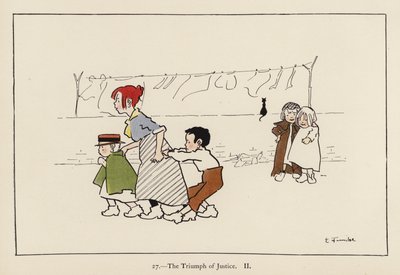 El triunfo de la justicia II (litografía en color) de Edith Farmiloe