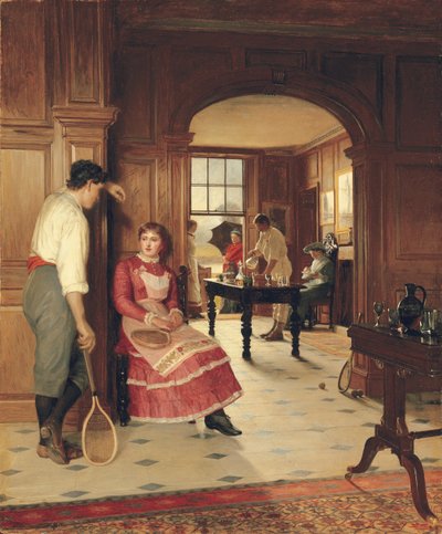 Un chaparrón de verano de Edith Hayllar
