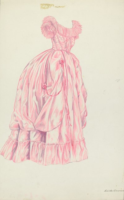Vestido de compromiso de Edith Towner