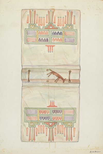 Cubierta de libro de pergamino de Edith Towner