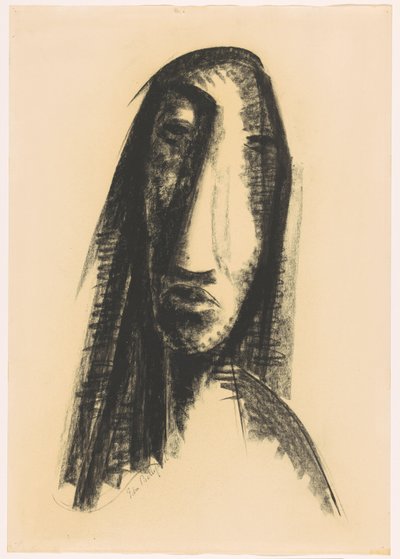 Rostro de mujer de Edm. Bellefroid (signed by artist)