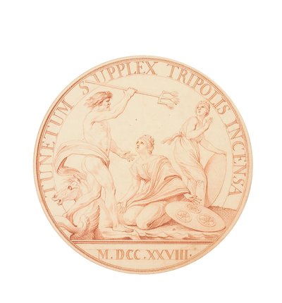 Bombardeo de Trípoli y sumisión por parte de esta Regencia y la de Argel, 1728 de Edmé Bouchardon