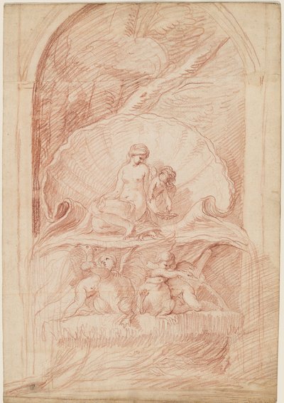 Fuente rocaille con Venus, amorini y cisnes de Edmé Bouchardon