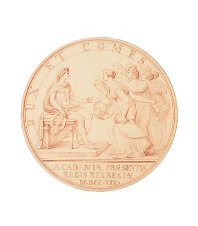 La visita del rey a las academias, 1719 de Edmé Bouchardon