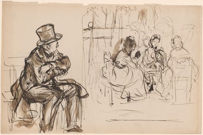 Escena en un café de París de Edme Alexis Alfred Dehodencq