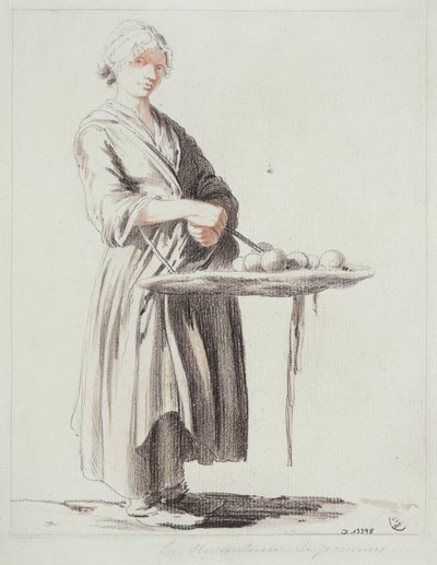 La vendedora de manzanas de Edmé Bouchardon