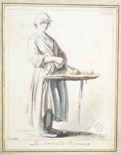 La vendedora de manzanas de Edmé Bouchardon