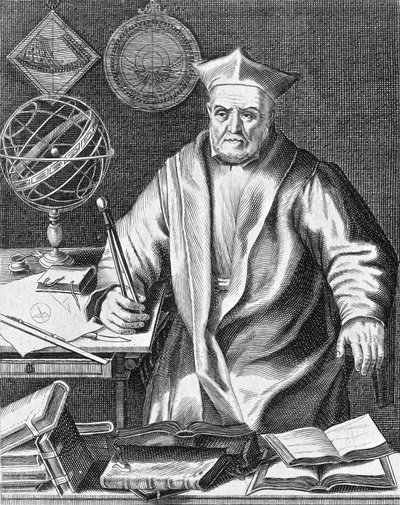 Christopher Clavius (1537-1612) astrónomo y matemático bávaro , grabado de Edme de Boulonois