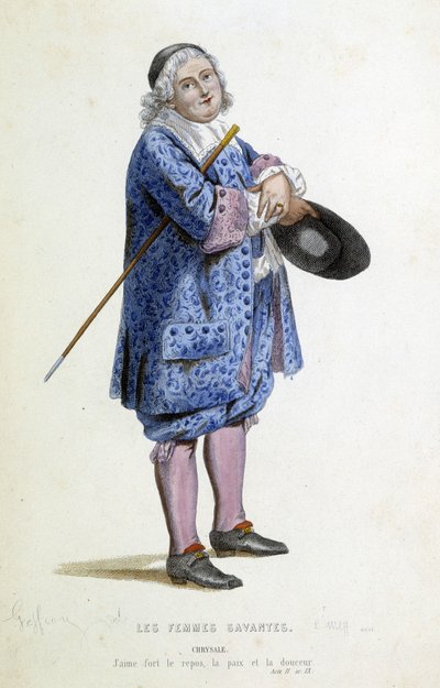 Chrysale, grabado por L.Wolff, siglo XIX de Edmond A.F. Geffroy
