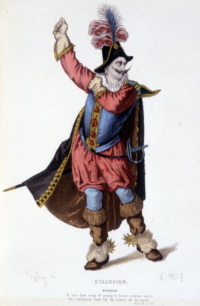 Personaje de Matamore en la obra de teatro L