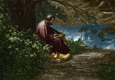 El filósofo griego Demócrito de Edmond Castan