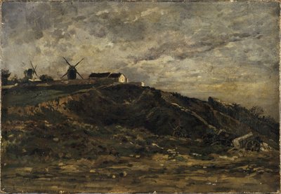 Los molinos de Montmartre; lado norte de Edmond Charles Yon