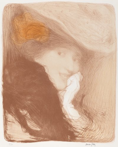 La Rieuse: Madame Albert Besnard, 1897 de Edmond François Aman Jean