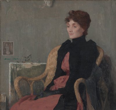 Retrato de una mujer, c.1891 de Edmond François Aman Jean