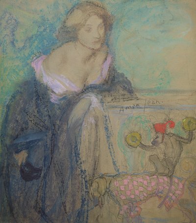 Mujer con la máscara, 1911 de Edmond François Aman Jean