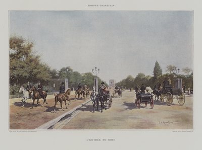 La entrada del Bois de Boulogne de Edmond Georges Grandjean