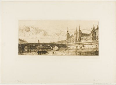 Pont-au-Change, París de Edmond Gosselin