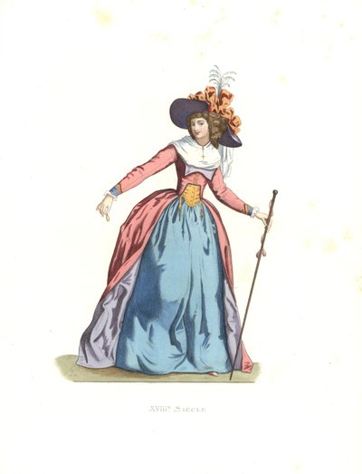 Mujer a la moda, Francia de Edmond Lechevallier Chevignard