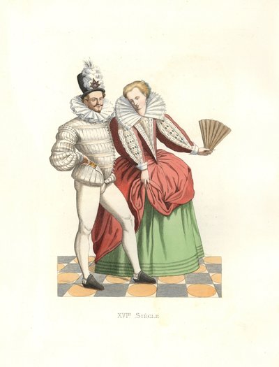 Nobles franceses en la corte de Enrique III (1574-1589) de Edmond Lechevallier Chevignard
