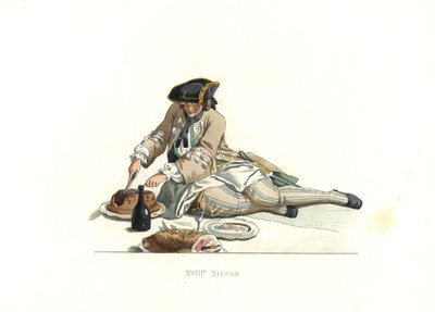 Caballero en ropa de caza, Francia de Edmond Lechevallier Chevignard