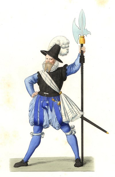 Heinrich Schmid, alabardero suizo de Edmond Lechevallier Chevignard