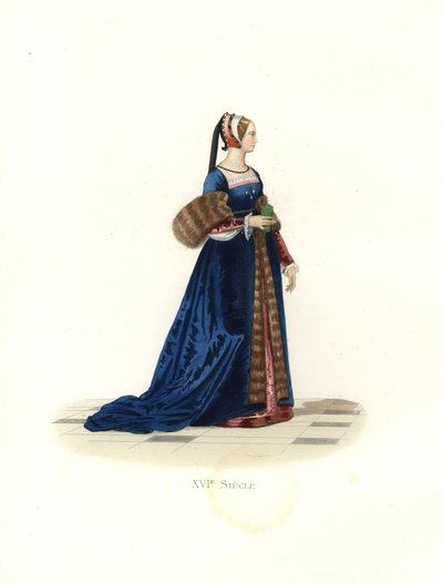 Dama en la corte de Francisco I de Edmond Lechevallier Chevignard