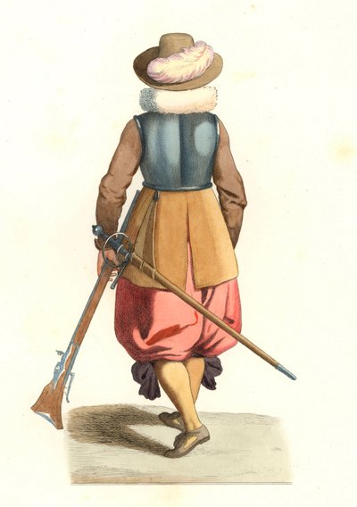 Mosquetero de Flandes francés de Edmond Lechevallier Chevignard