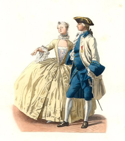 Gobernador oficial de Marsella y dama de calidad, Francia de Edmond Lechevallier Chevignard