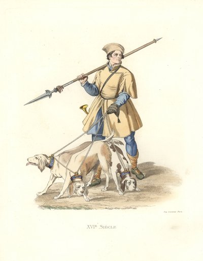 Ayudante de caza bajo Francisco I de Edmond Lechevallier Chevignard