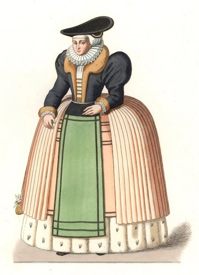 Mujer de la burguesía alsaciana de Edmond Lechevallier Chevignard