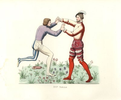 Luchadores franceses de Edmond Lechevallier Chevignard