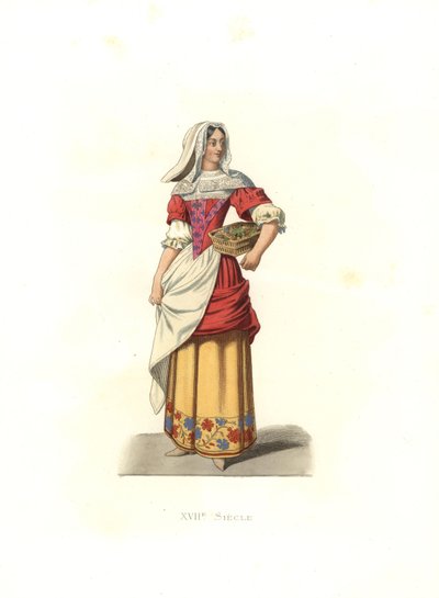 Campesina, Francia de Edmond Lechevallier Chevignard