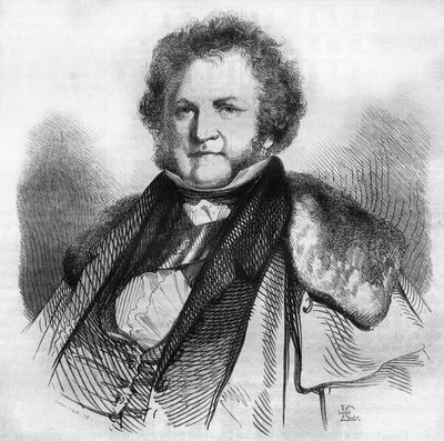Retrato de Jean Jacques Sellon (1782-1839), filántropo, pacifista y político suizo, defensor de la abolición de la esclavitud y la pena de muerte. Grabado por Chevignard en 