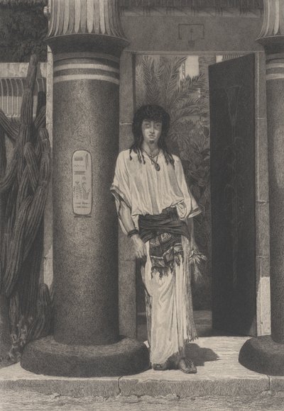 Egipcio en la entrada de su morada, de L