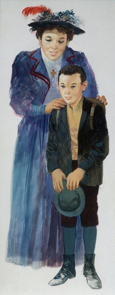 Los maestros de la escuela, de Corazón, de Edmondo De Amicis, dibujo de Edmondo de Amicis