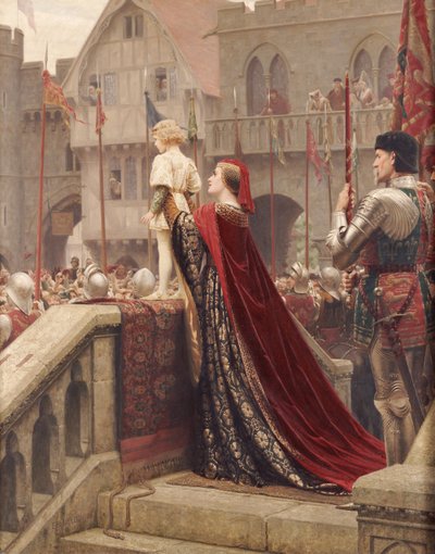 Un pequeño príncipe probablemente destinado a bendecir un trono real, 1904 de Edmund Blair Leighton