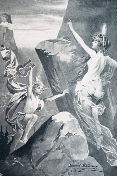 Ilustración para el Fausto de Goethe de Edmund Bruning