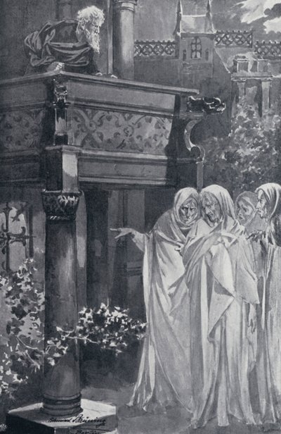 Ilustración para el Fausto de Goethe de Edmund Bruning
