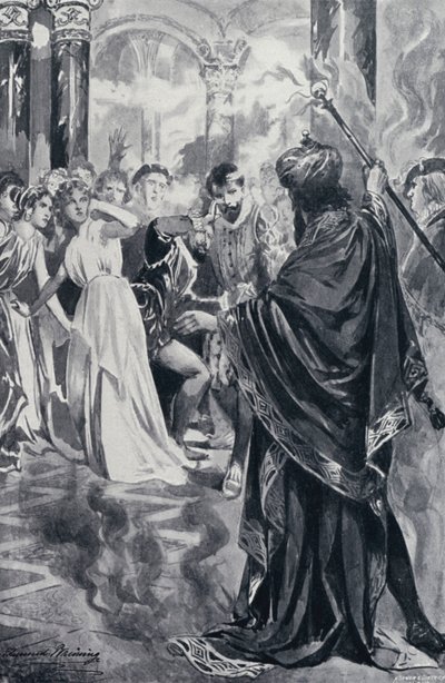 Ilustración para el Fausto de Goethe de Edmund Bruning
