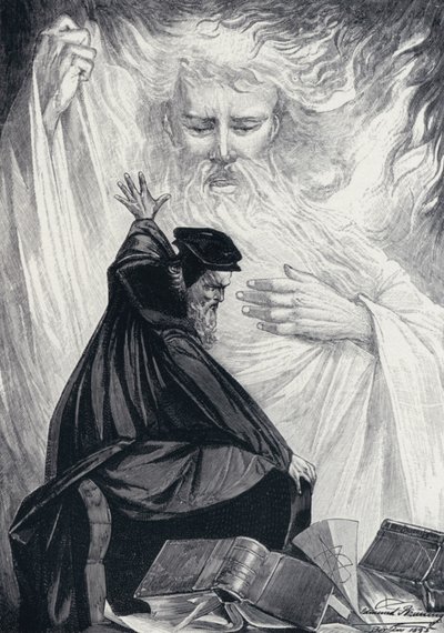 Ilustración para el Fausto de Goethe de Edmund Bruning