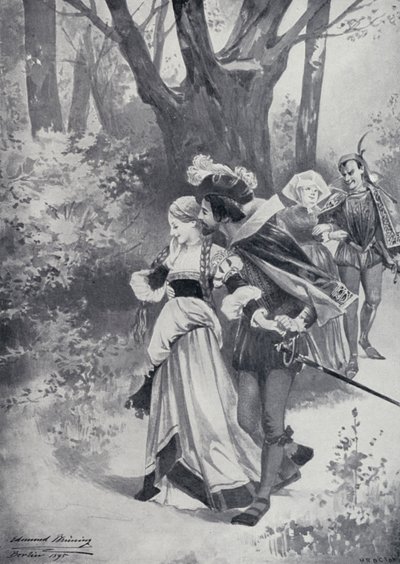 Ilustración para el Fausto de Goethe de Edmund Bruning