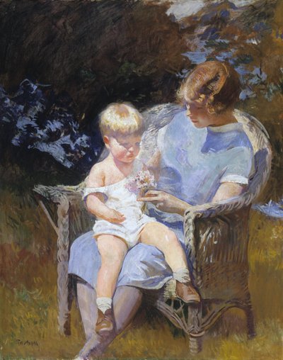 Marjorie y el pequeño Edmund, 1928 de Edmund Charles Tarbell