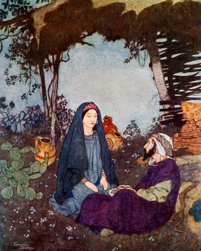 Si el desierto fuera mi hogar, entonces dejaría que el mundo pasara, c1900-1950 de Edmund Dulac