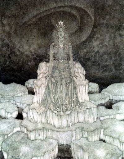 "La Reina de las Nieves La Reina de las Nieves en Majeste de Edmund Dulac