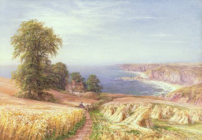 Tiempo de Cosecha junto al Mar de Edmund George Warren