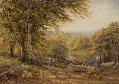 Los carboneros cerca de Weybridge, Surrey, 1870 de Edmund George Warren