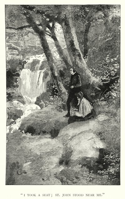 Ilustración de Jane Eyre de Charlotte Bronte de Edmund Henry Garrett