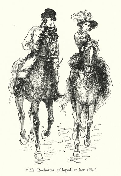 Ilustración de Jane Eyre de Charlotte Bronte de Edmund Henry Garrett